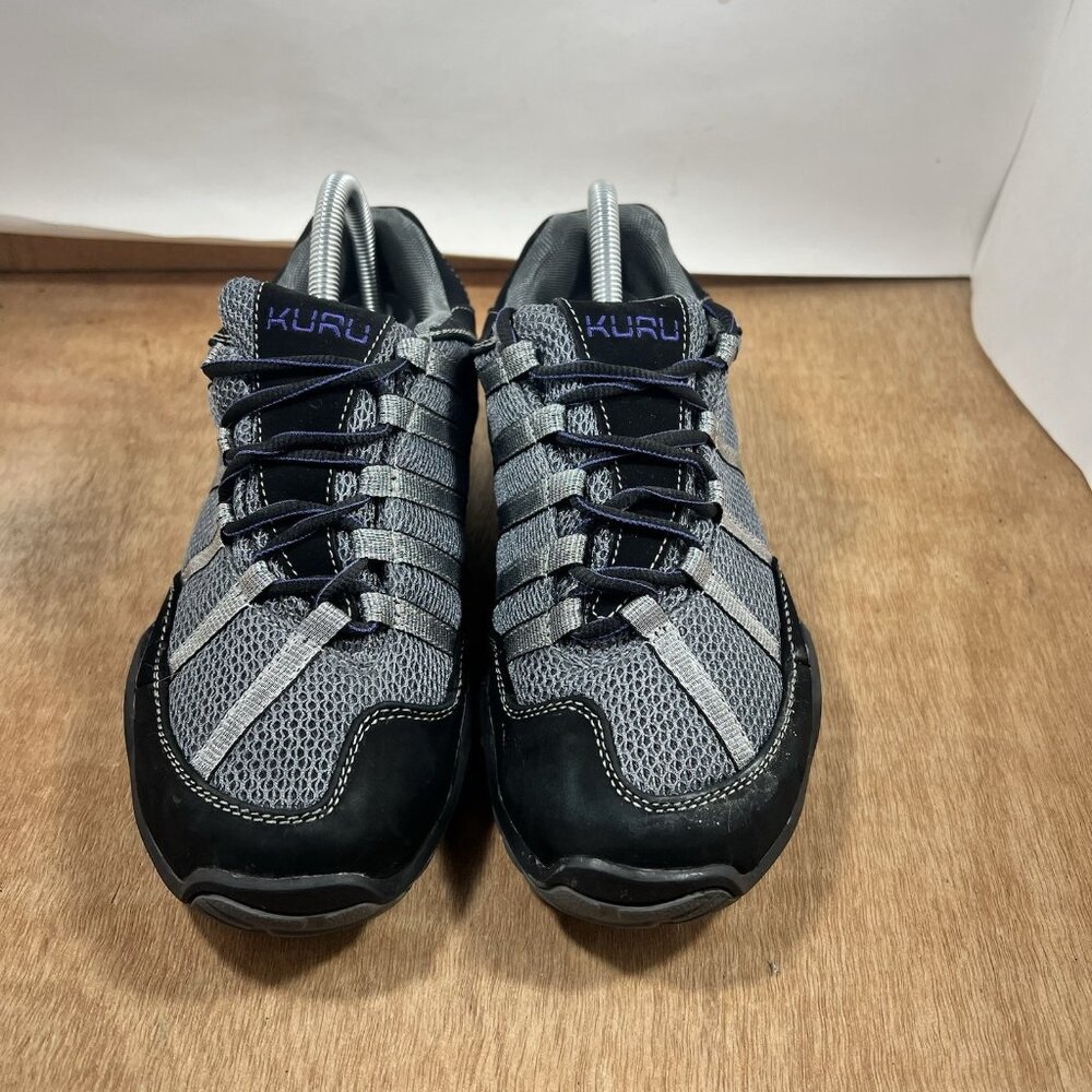 KURU Women's Chicane Shoes in Black and Gray with Purple Accent excellent